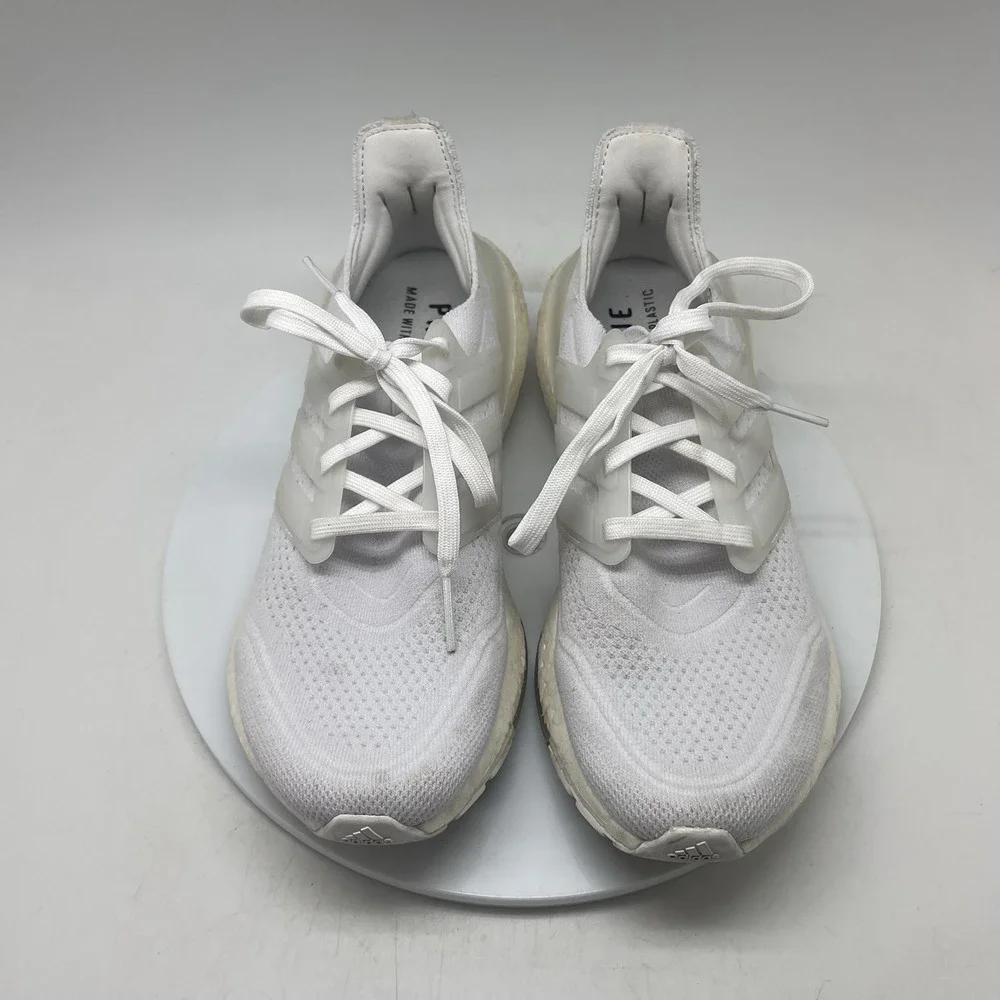 Adidas‎ Sneakers Womens 8.5 Ultraboost 21 All White FY0403 Running Gym Shoes